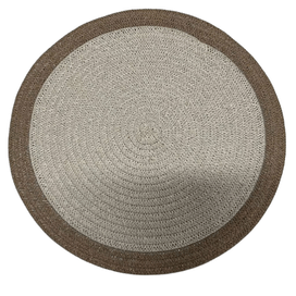 Lugar Americano Fibra de Papel 38cm Marrom Flor Arte