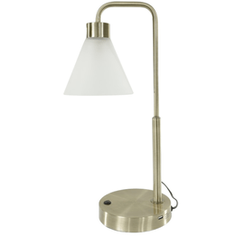 Luminária de Mesa Metal 46x16cm Flor Arte