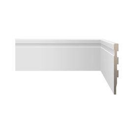Rodapé Fit Frisado 7x240cm Branco Biancogres