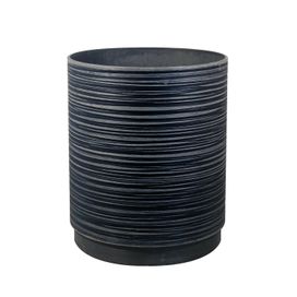 Vaso Redondo de Plástico 40x40cm Cinza Kobe