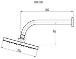 Chuveiro-Articulado-Parede-Plena-3000-C250-Cromado-Fani-