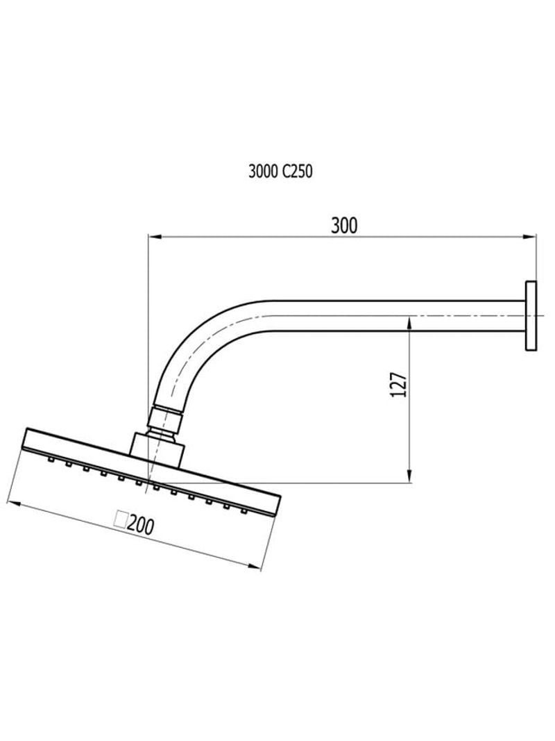 Chuveiro-Articulado-Parede-Plena-3000-C250-Cromado-Fani-