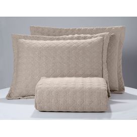 Jogo Cobre Leito Capri Queen Taupe Hedrons