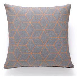Almofada Caioba sem Zíper 45x45cm Hexagon Hedrons