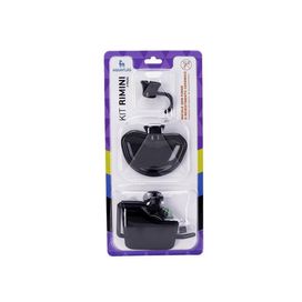 Kit Acessórios com 3 ´Peças Dupla Face Rimini Preto Aquaplás