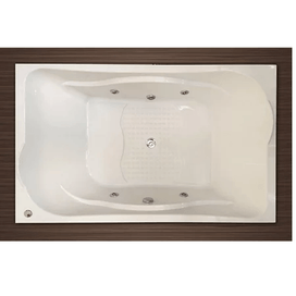 Banheira com hidro Ancona Cril Luxo 170x110 Branca Aquaplás