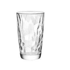 Jogo com 6 Copos Long Drink Diamond 470ml Transparente Dayhome