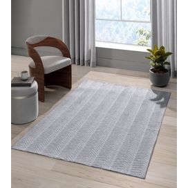 Tapete Jacquard Decor Atenas 200x250cm Prata Bella Janela