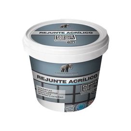 Rejunte Acrílico 1kg Cinza Platina Construcola