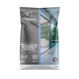 Argamassa Interna Externa 20Kg Cinza Construcola