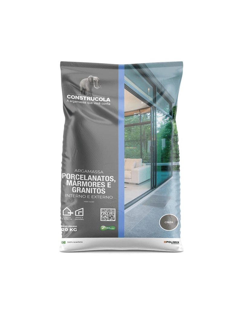 2380066 - ARGAMASSA INT EXT CINZA CONSTRUCOLA 20KG amoedo