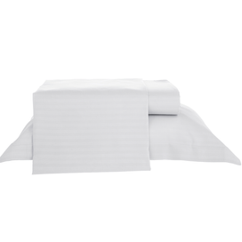 Jogo de Cama Stripe Premium Branco Casal Becadecor