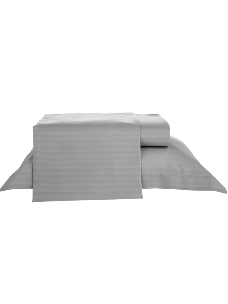 2377592 -  JOGO DE CAMA STRIPE PREMIUM CASAL cinza amoedo