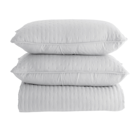 Kit Colcha Chamonix Branco Queen Becadecor