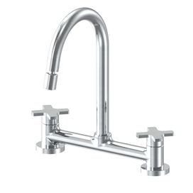 Misturador Cozinha Mesa Nova Ella Cross 1256 Cromado Fabrimar