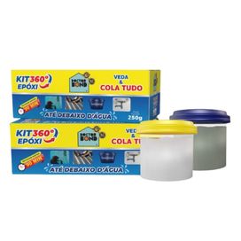 Massa Epoxi Kit Secagem Rapida Cola 250g Cinza Doctor Bond