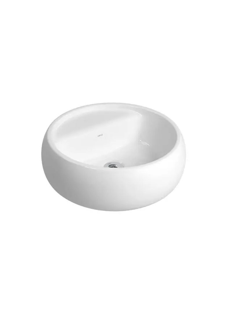 2382636-Cuba-de-Apoio-Redonda-40cm-com-Mesa-L12040-Branco-Deca