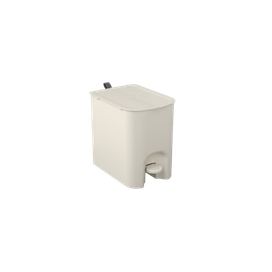 Lixeira Borboleta com Pedal 12 Litros Light Gray Coza