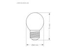 1517610-Lampada-Led-Bolinha-TBL05-1W-Azul-Taschibra---Amoedo