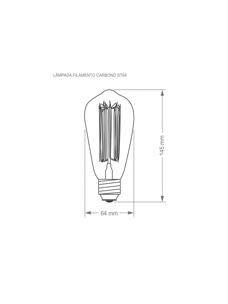 1704200-Lampada-Filamento-Carbono-Dimerizavel-ST64-40W-2200K127V-Taschibra---Amoedo--2-