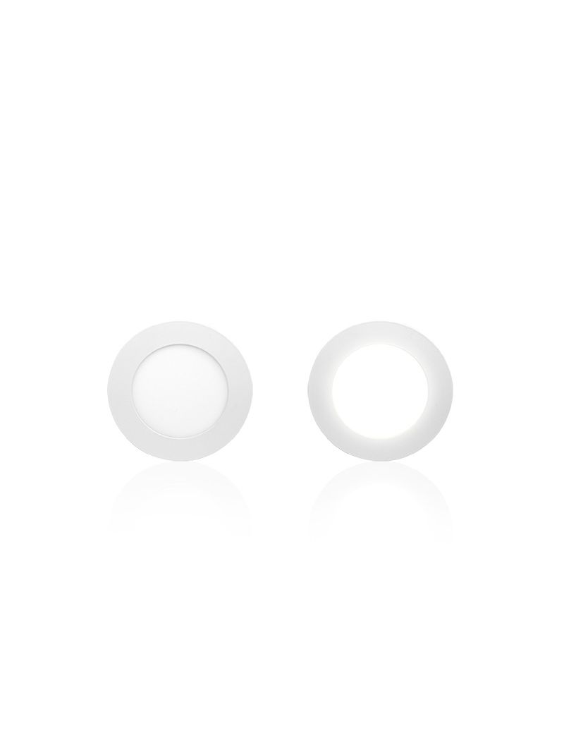 1715404 Painel Led Redondo de Embutir 12cm 6W 6500K Taschibra - Amoedo -2-