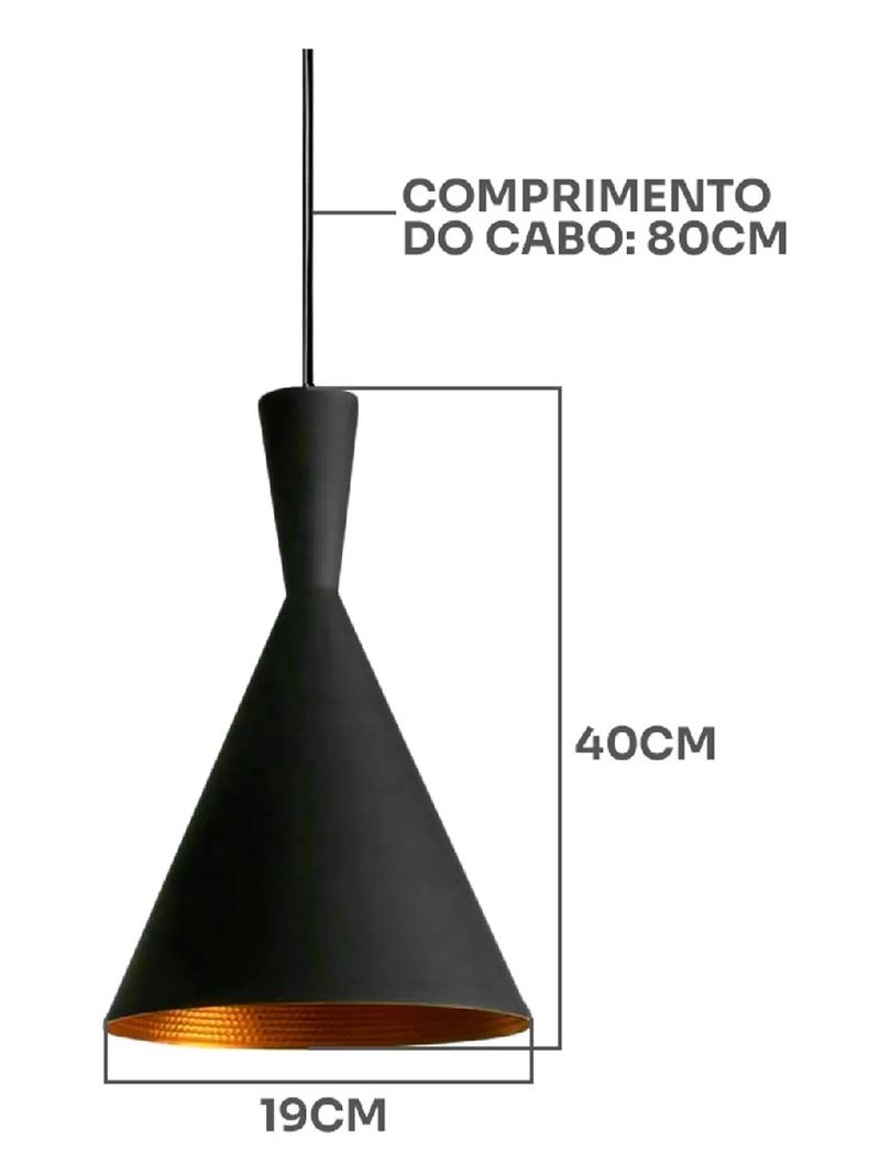 1717820-Pendente-TD-902-1xE27-Preto-com-Dourado-Taschibra---Amoedo