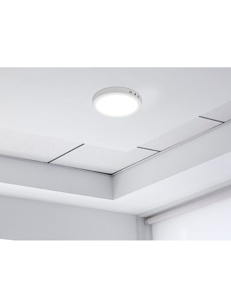 1761447 Painel Led de Sobrepor Redondo 18W 3000K Taschibra - Amoedo -2-