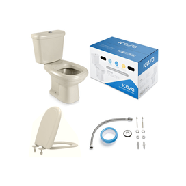 Kit Bacia Acoplada Sabatini Palha Icasa