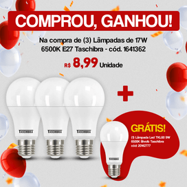 Lâmpada Led TKL100 17W 6500K E27 Taschibra