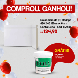 Rodapé 480 2,40 150mmx16mm Santa Luzia