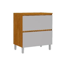 Balcão 80cm com 1 Porta e 1 Gaveta Lumina Fendi e Cinamomo Itatiaia