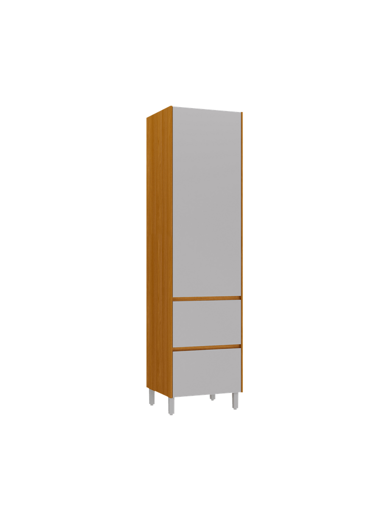 2371685-ARMARIO-DESPENSA-2-PORTAS-1GAVETA-LUMINA-FENDI-E-CINAMOMO-AMOEDO