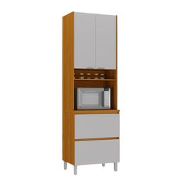 Paneleiro 3 Portas 1 Gavetas e 1 Nicho para Forno Lumina Fendi e Cinamomo Itatiaia