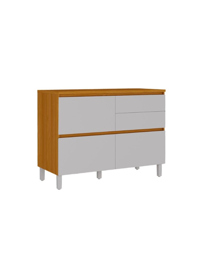 2371724-Balcao-120cm-1-Porta-e-4-Gavetas-Lumina-Fendi-e-Cinamomo-Itatiaia---Amoedo