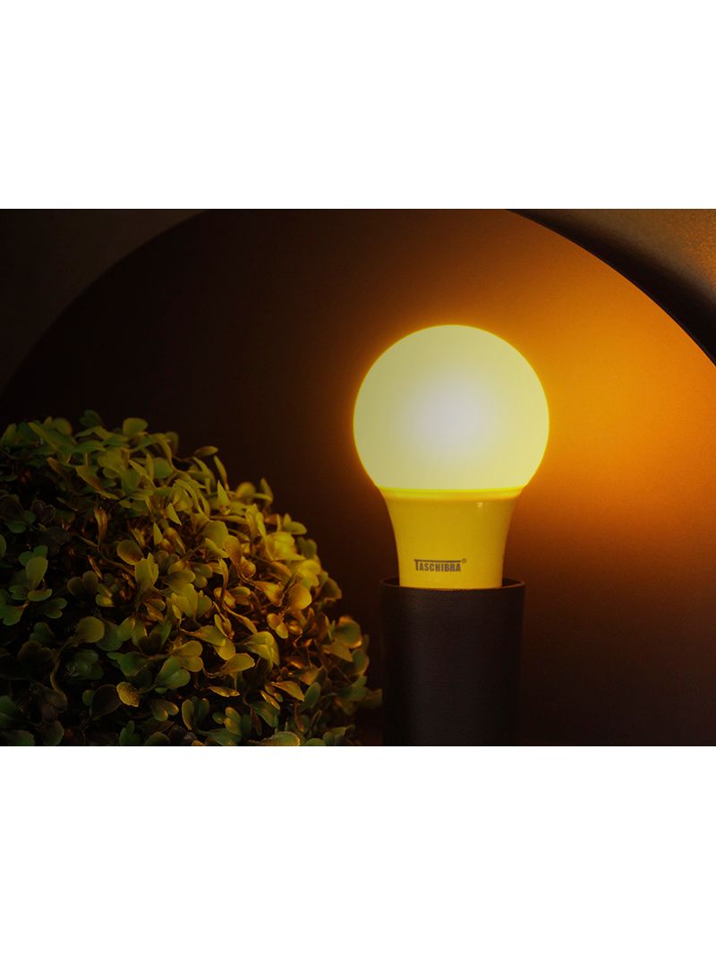 1985392-Lampada-Led-TKL-Colors-5W-Anti-Inseto-Amarela-Taschibra---Amoedo