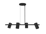 2176645-Pendente-Foccus-4xE27-Preto-Fosco-Taschibra---Amoedo