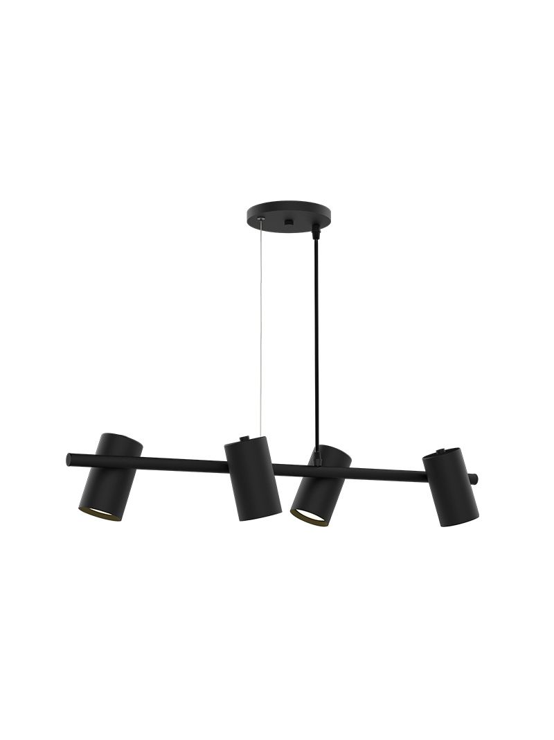 2176645-Pendente-Foccus-4xE27-Preto-Fosco-Taschibra---Amoedo--2-