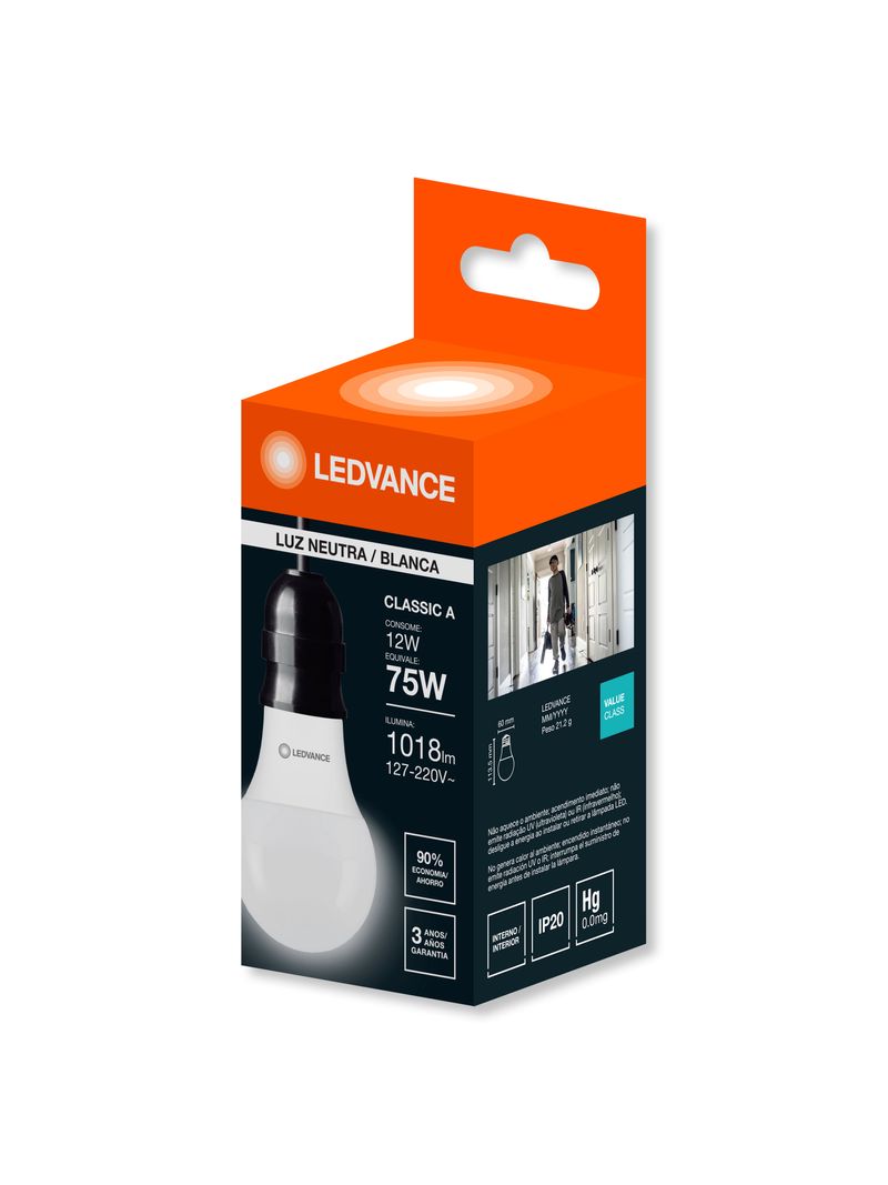 2218586-Lampada-Led-CLA75-12W-4000K-Ledvance---Amoedo--1-