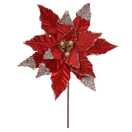 Haste Bico de Papagaio 28cm Vermelho Flor Arte