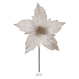 Haste Bico Papagaio Aveludado 23cm Champanhe Flor Arte