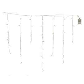 Cascata 100 Led com 8 Funções 70cmx2.75M Branco Quente Flor Arte
