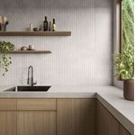 2293023- 3 REVESTIMENTO 45X90 RIPA MARMO GRIGIO-AMOEDO
