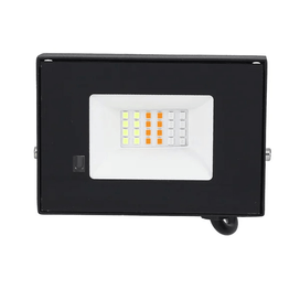 Refletor RGB 50W com Controle Remoto Preto Gaya