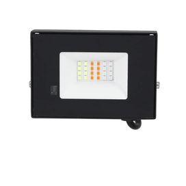Refletor RGB 30W com Controle Remoto Preto Gaya