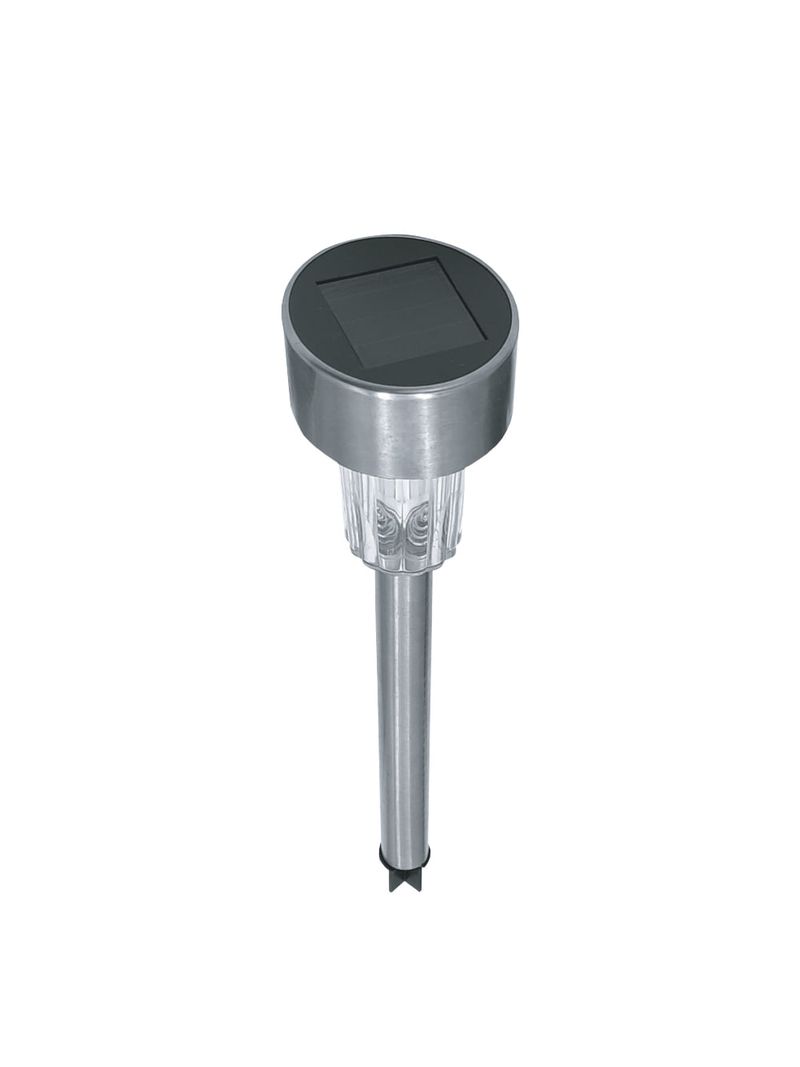 Espeto-Balizador-Solar-1W-6500K-Prata-Gaya
