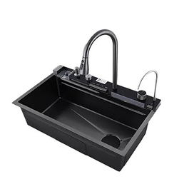 Cuba Gourmet Premium com Torneira Cascata Cinza Santana Import