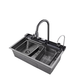 Cuba Gourmet Premium Torneira Cascata Cinza Santana Import