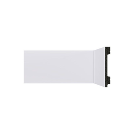 Rodapé B105 Liso Poliestireno 100x13x2400mm Branco Santa Luzia