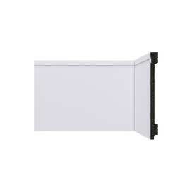Rodapé B154 Frisado Poliestireno 150x13x2400mm Branco Santa Luzia