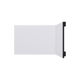 Rodapé B155 Liso Poliestireno 150x13x2400mm Branco Santa Luzia